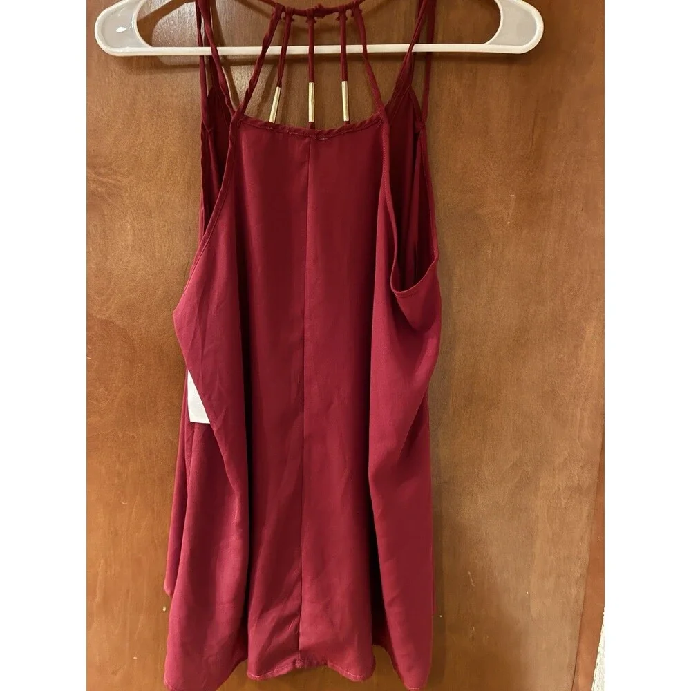 Charlotte Russe Women's Sleeveless Top Sheer, Size L - Picture 2 of 6